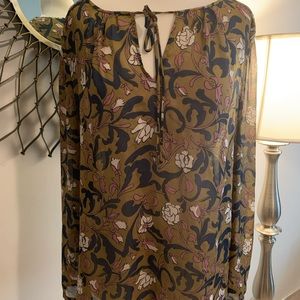 Loft floral tunic blouse